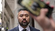 FILE - Peter Wai leaves The Old Bailey after being charged under the NSA with assisting Hong Kong's intelligence service and foreign interference, May 24, 2024