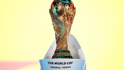 Image of the trophy that one national team will lift on 19 July