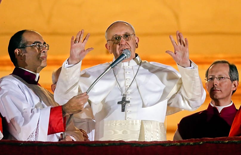 Papa Francesco il giorno della sua elezione (13 marzo 2013)