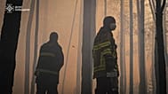 Пожар в Чернобыльской зоне отчуждения