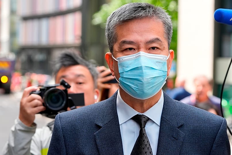 Bill Yuen outside the Old Bailey in London, 24 May, 2024