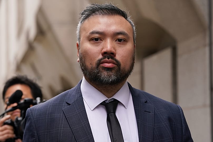 Peter Wai outside the Old Bailey in London, 24 May, 2024
