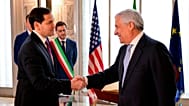 Il segretario di Stato Usa, Marco Rubio, ricevuto a Roma dal ministro degli Esteri, Antonio Tajani