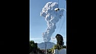 Ash rises from Mount Dukono after the volcano erupted in North Halmahera, eastern Indonesia, on 8 May 2026.