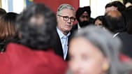 Britain's Prime Minister Sir Keir Starmer meets Labour Party members at Kingsdown Methodist Church Hall, in Ealing, west London, Friday May 8, 2026, a day after the local elec
