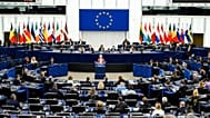 The European Parliament plenary, in Strasbourg