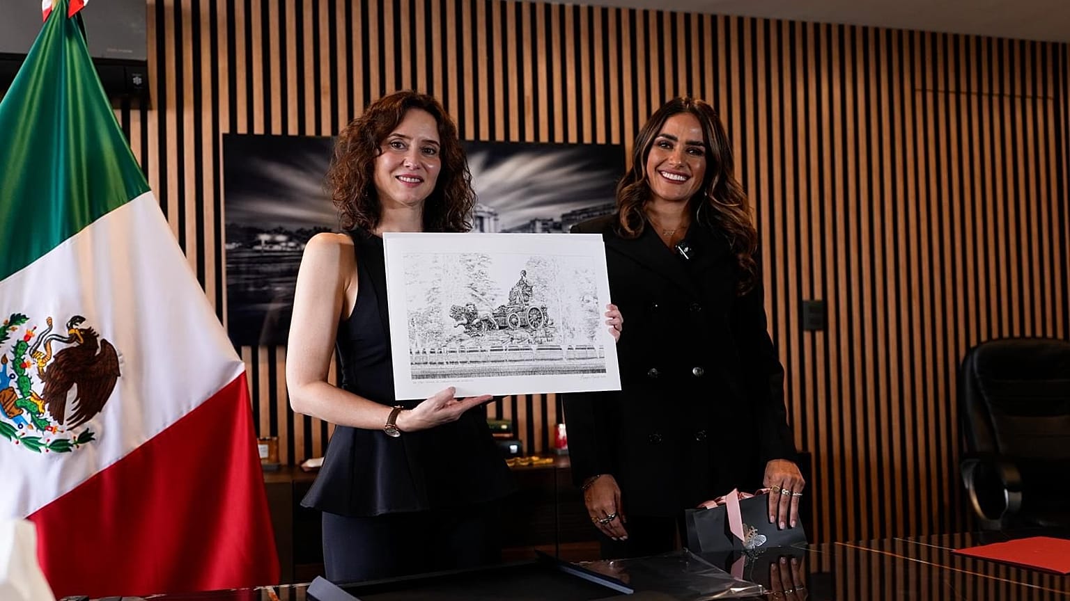 Alessandra Rojo de la Vega, alcaldesa panista del distrito de Cuauhtémoc, se reúne con Díaz Ayuso