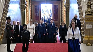 orsthoffer Ágnes, az Országgyűlés leendő elnöke, Magyar Péter leendő miniszterelnök, és Radnai Márk