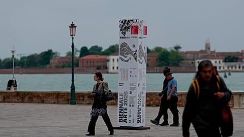 Venice Biennale entrance panel