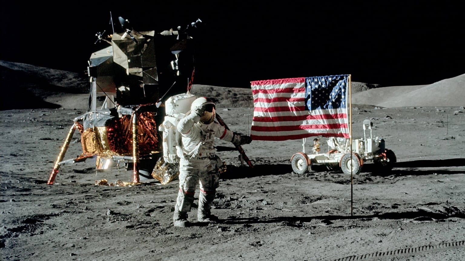 Apollo 17 görevinden bir kare