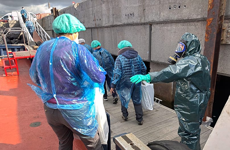Bajando en el puerto, 10 de mayo de 2026