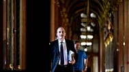 Hegedűs Zsolt Hegedűs przybywa na przesłuchanie przed nominacją kandydata na ministra zdrowia 
