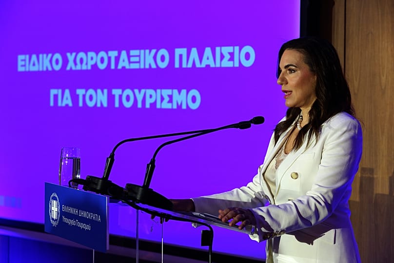 Η υπουργός Τουρισμού, Όλγα Κεφαλογιάννη