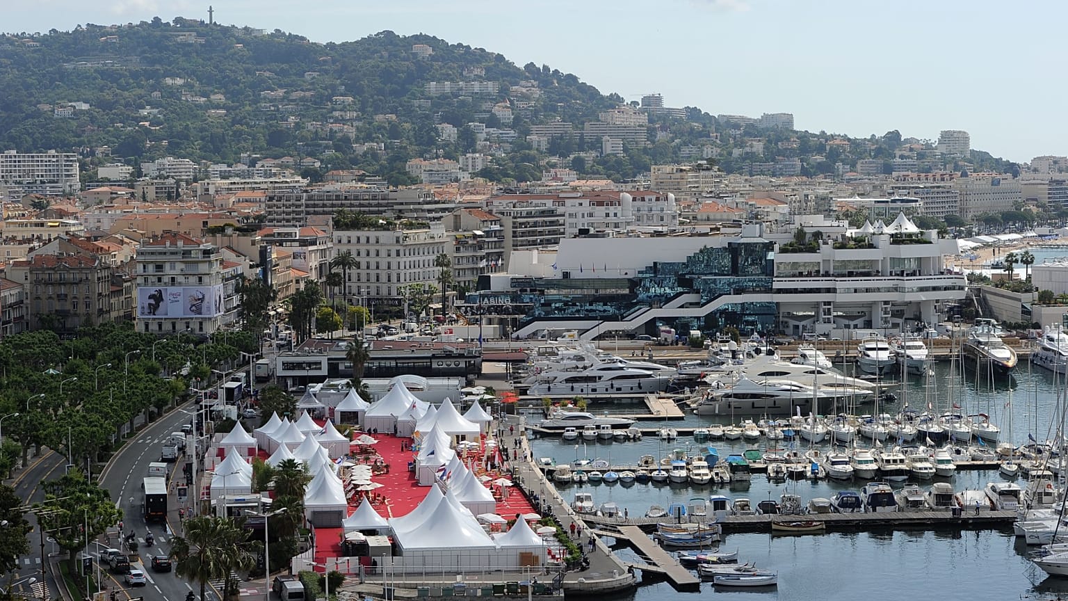 General view of the venue at the 65th international film festival, in Cannes, southern France, Tuesday, May 15, 2012.
