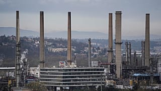 File - The Feyzin Total oil refinery is seen outside Lyon, France, Friday, 15 March 2024. 