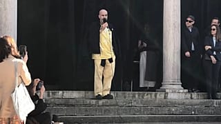 Ο Ανδρέας Αγγελιδάκης στα εγκαίνια του ελληνικού περιπτέρου