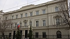 A view of the Russian embassy in Vienna, Austria, on March 19, 2010.