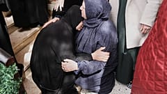 Иллюстарионное фото. Похороны погибших в результате иранского удара в деревне Бейт-Ава на Западном берегу, недал