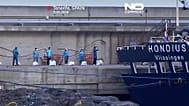 Passengers leave the MV Hondius following the hantavirus outbreak in Tenerife, Spain, 11 May 2026.