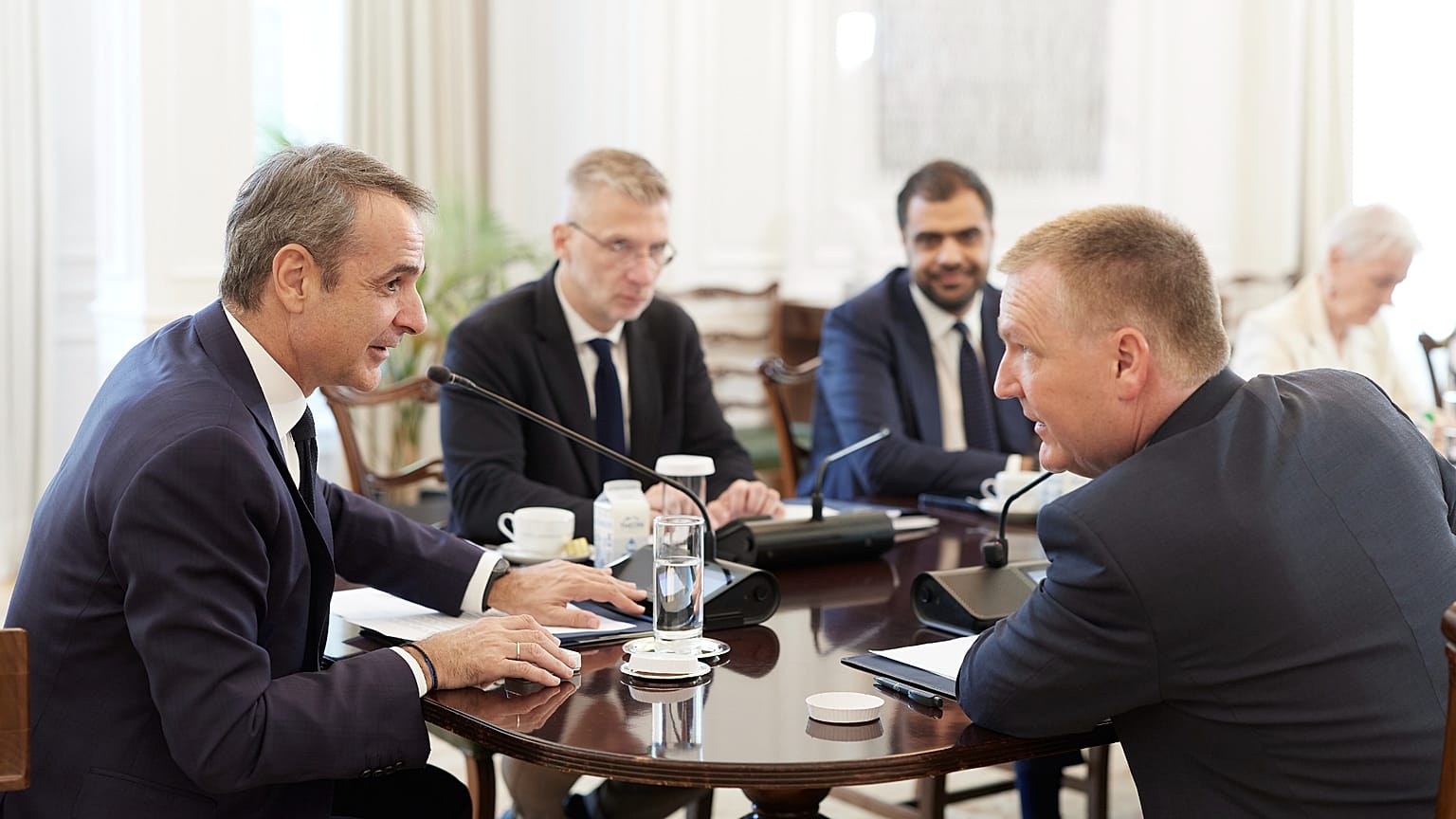 Κυριάκος Μητσοτάκης και Επίτροπος Μάικλ Μακγκράθ