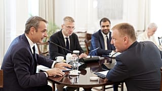 Κυριάκος Μητσοτάκης και Επίτροπος Μάικλ Μακγκράθ