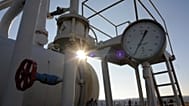 Μανόμετρο αγωγού φυσικού αερίου από τη Ρωσία στο χωριό Μπογιάρκα, κοντά στο Κίεβο, Ουκρανία, την Τρίτη 12 Φεβρουαρίου 2008.