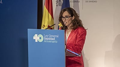 Mónica García, durante una rueda de prensa.