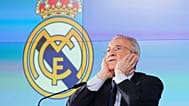 Real Madrid president Florentino Pérez gives a press conference in Madrid, 12 May, 2026