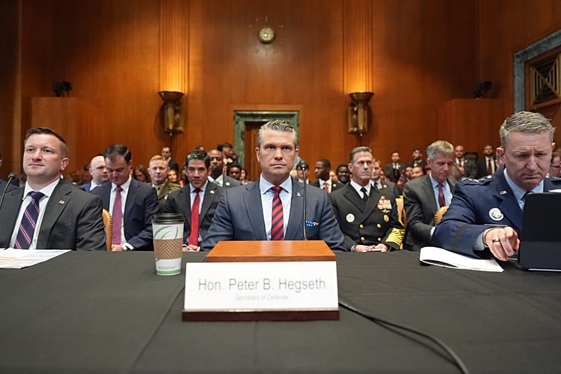 Defence Secretary Pete Hegseth testifies at Senate Appropriations subcommittee on defence hearing on budget request for the Department of Defence. May 12, 2026, Washington.