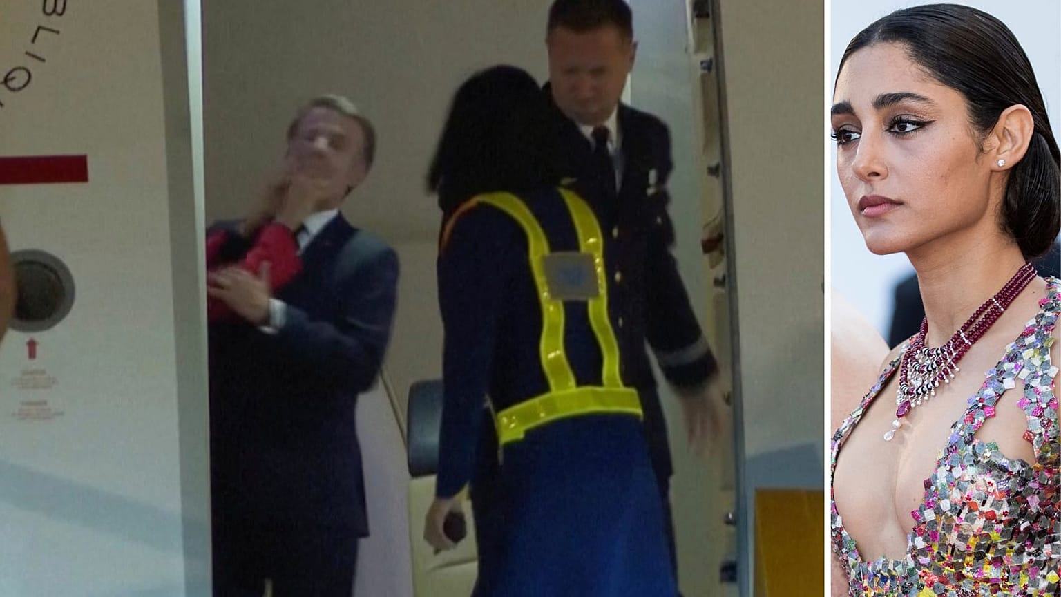 امانوئل ماکرون و گلشیفته فراهانی
