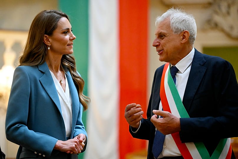 La principessa del Galles ricevuta in Comune dal Sindaco di Reggio Emilia, Marco Massari