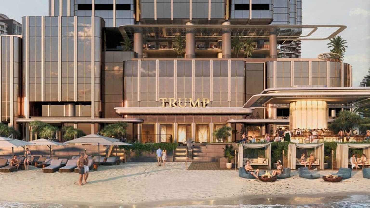 An impression of the proposed Trump hotel on Australia's Gold Coast 