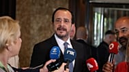 Ο Νίκος Χριστοδουλίδης σε δηλώσεις προς του δημοσιογράφους πριν την Ετήσια Γενική Συνέλευση του Κυπριακού ναυτιλιακού Επιμελητηρίου