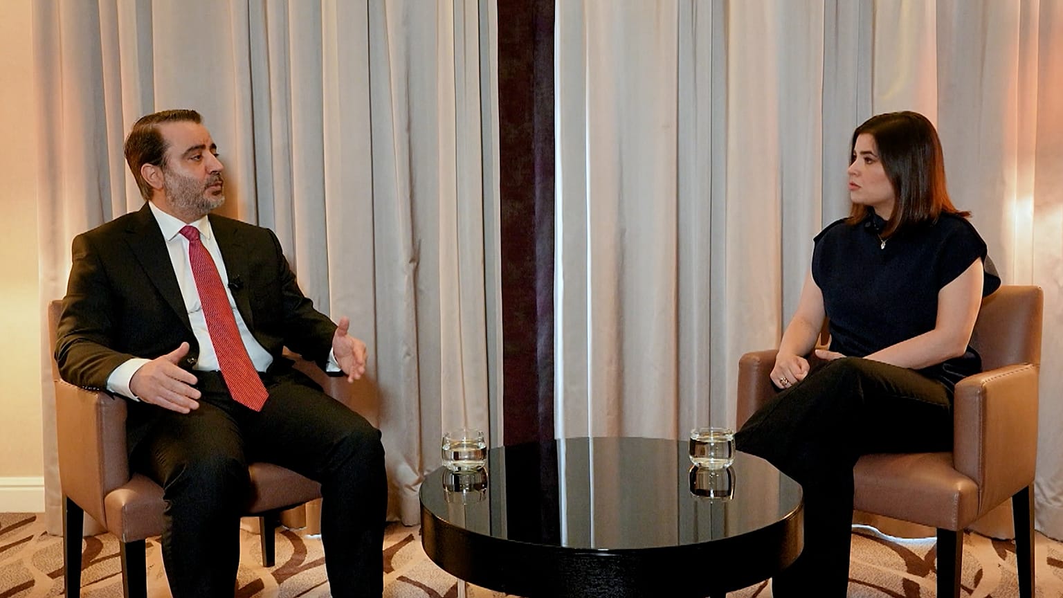 Asaad al-Shaibani, Syrian Foreign Affairs Minister & Maria Tadeo, Euronews