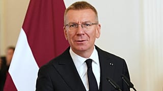 Le président letton Edgars Rinkevics 