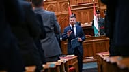 Hungary's Prime Minister Péter Magyar attends a ministerial oath-taking ceremony in parliament in Budapest, 12 May, 2026