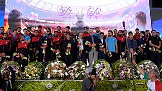 مراسم بدرقه تیم ملی ایران