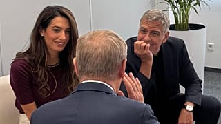 Premier Polski Donald Tusk spotkał się z Georgem i Amal Clooneyami podczas konferencji IMPACT'26.