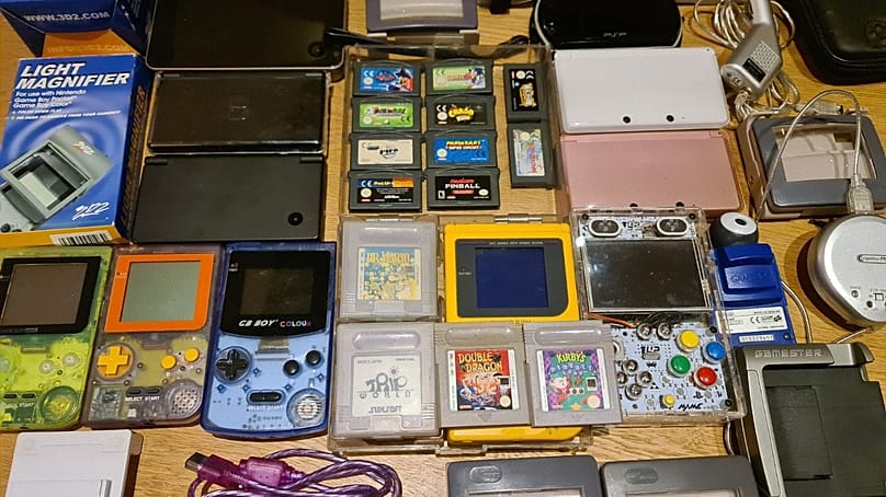 Miles' large collection of vintage games and consoles have inspired him to host pop-up events. 
