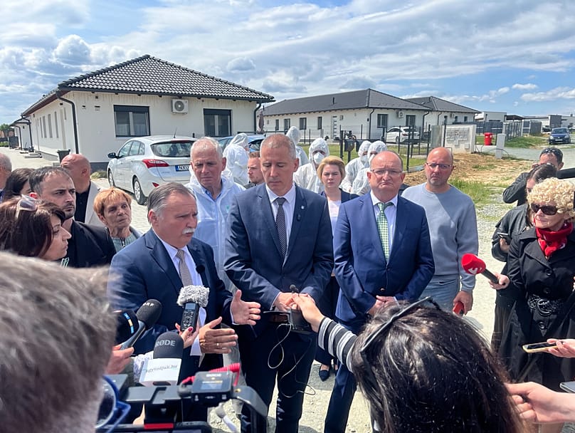 Gajdos László élő környezetért felelős miniszter és Nemény András, Szombathely polgármestere  - Szombathely, 2026. május 14. 