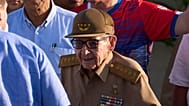 El expresidente Raúl Castro en la Plaza Antiimperialista José Martí en La Habana, Cuba, el viernes 1 de mayo de 2026.