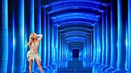 Η Αντιγόνη ερμηνεύει στη σκηνή της Eurovision το Jalla. Κατάφερε να προκριθεί στον τελικό του Σαββάτου