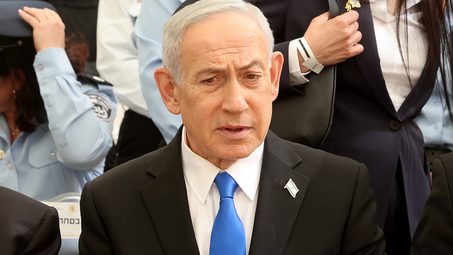 رئيس الوزراء الإسرائيلي بنيامين نتنياهو يحضر حفل افتتاح يوم الذكرى في القدس، الاثنين 20 أبريل 2026. (صورة مارك إسرائيل سيليم/بول عبر وكالة اسوشيتد برس)