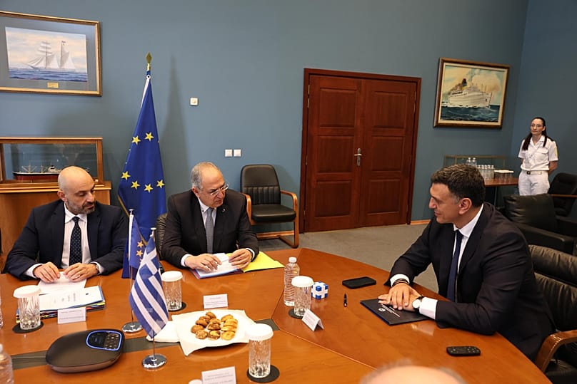 Ο Έλληνας υπουργός Ναυτιλίας με τον Επίτροπο Αλιείας και Ωκεανών