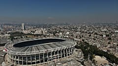 Azteken-Stadion in Mexiko-Stadt, 100 Tage vor der Eröffnungsfeier der Fußball-WM 2026