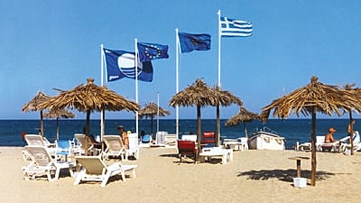 Una spiaggia in Grecia