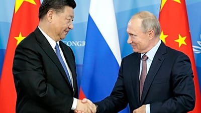 Демонстрационное фото. Владимир путин и Си Цзиньпин. 