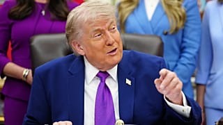 US President Donald Trump speaks in the Oval Office of the White House, Washington, 11 May 2026