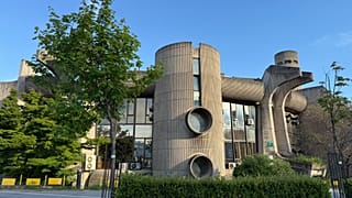 The Post Office headquarters is a spectacular example of brutalist architecture in Skopje
