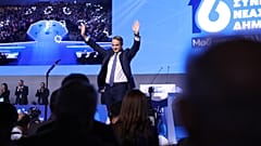 Ο Έλληνας Πρωθυπουργός Κυριάκος Μητσοτάκης στην εναρκτήρια ομιλία του Συνεδρίου της ΝΔ